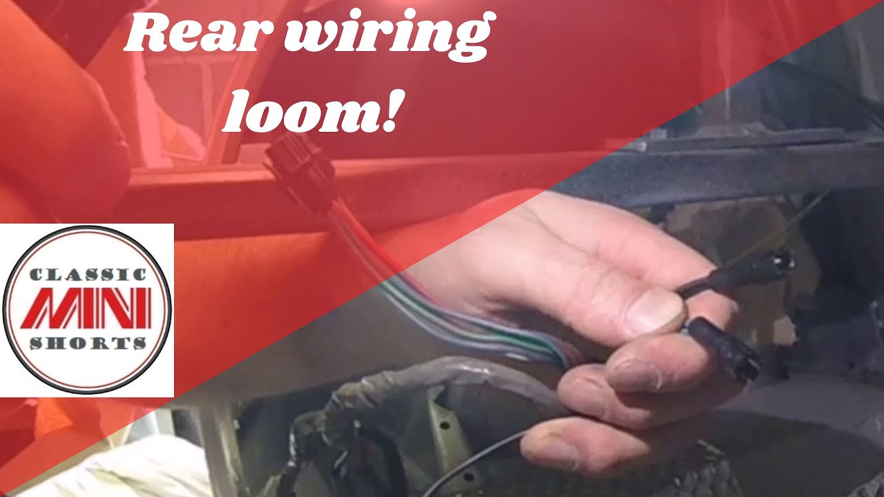 96 Classic Mini Restoration - Rear wiring loom and lines