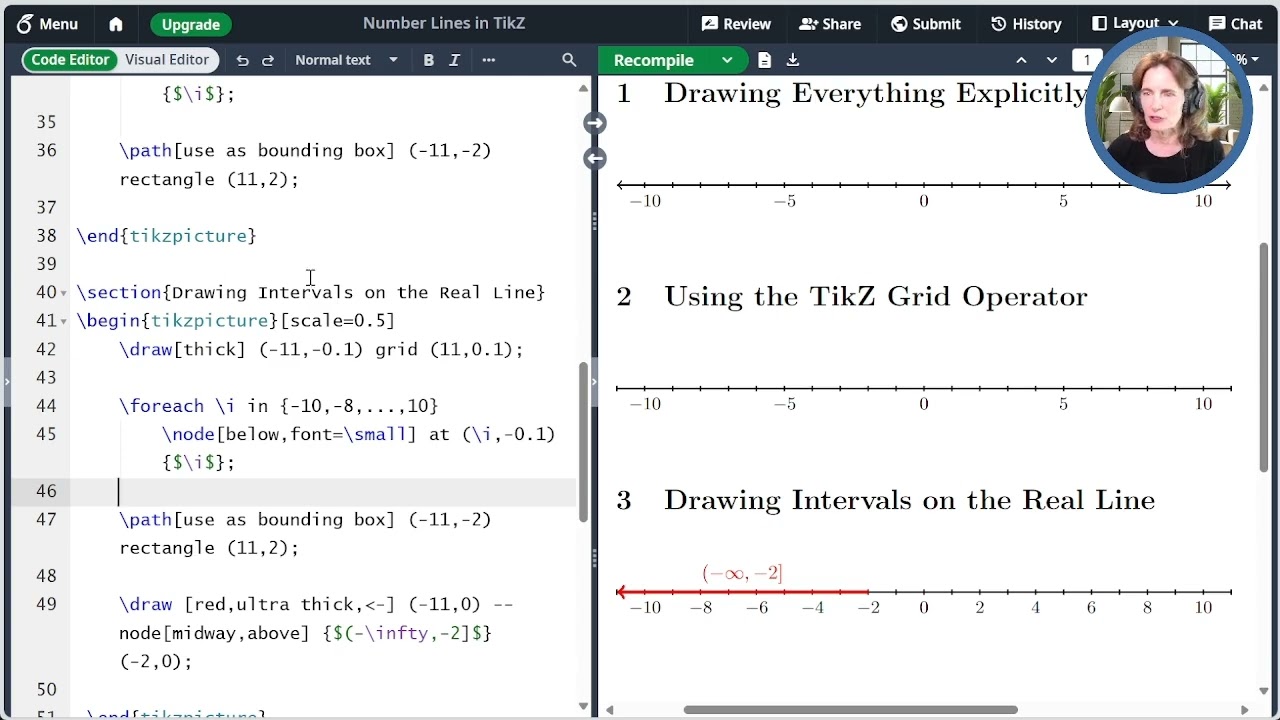 Drawing Number Lines with TikZ (Unlocking LaTeX Graphics - Video 27)