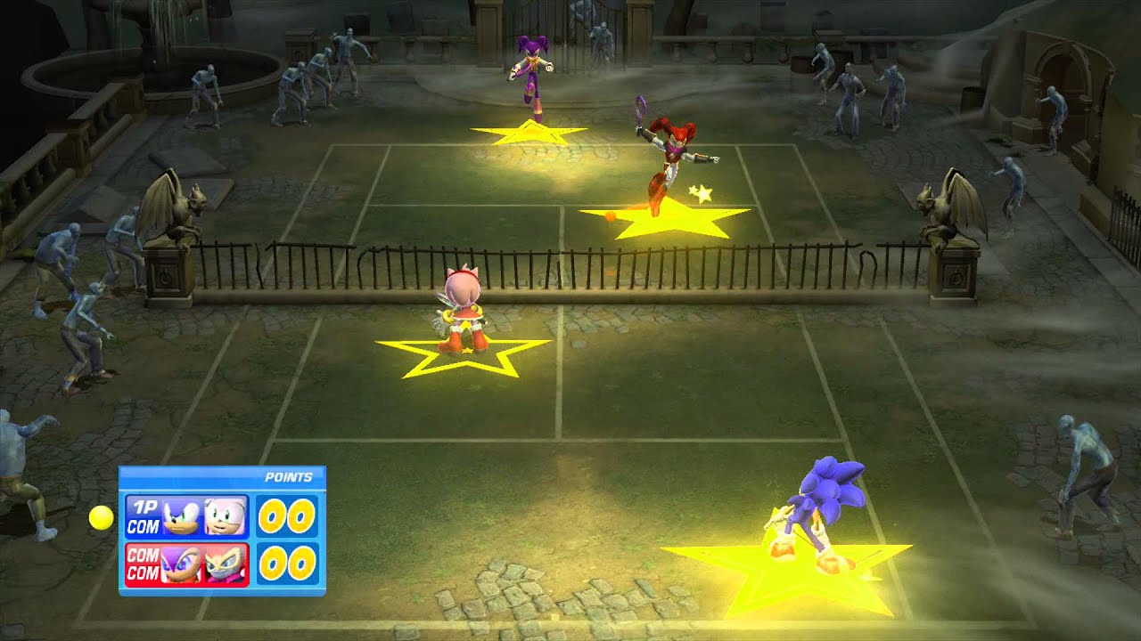 SEGA Superstars Tennis - Doubles Match - Curien Mansion
