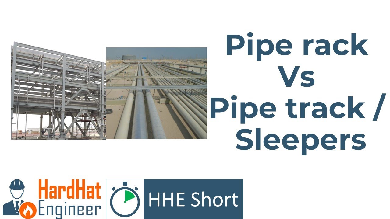 What is the difference between Pipe rack and Pipe track (sleepers)? [SHORT]