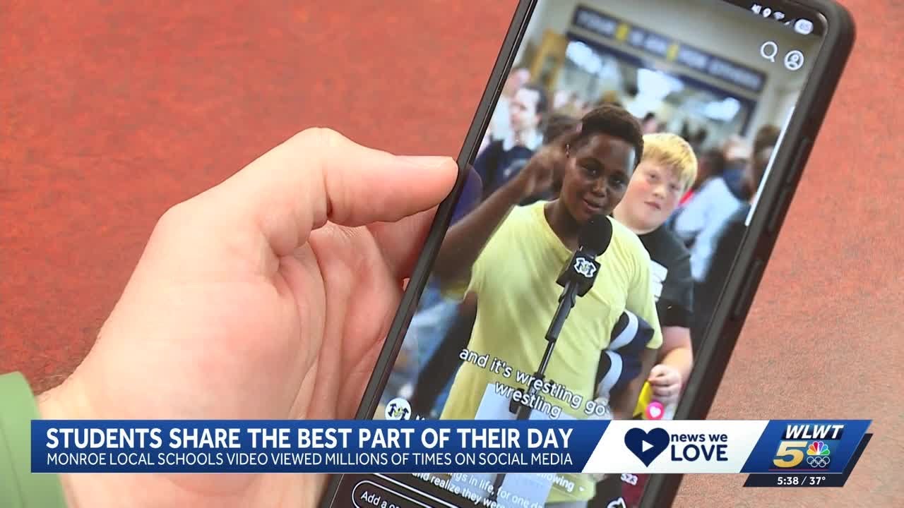 Monroe Local Schools students go viral for sharing best parts of their days