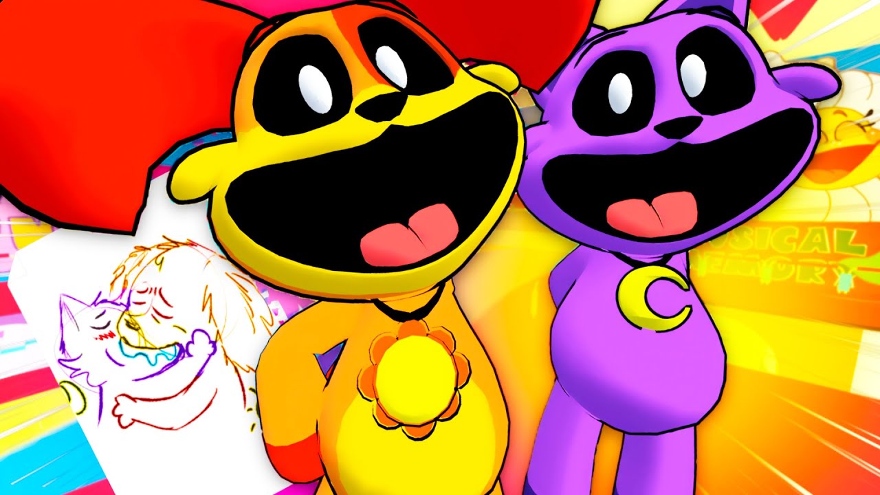 CATNAP VE DIBUJOS RAROS DE DOGDAY 😨| CATNAP Y DOGDAY😸🐶