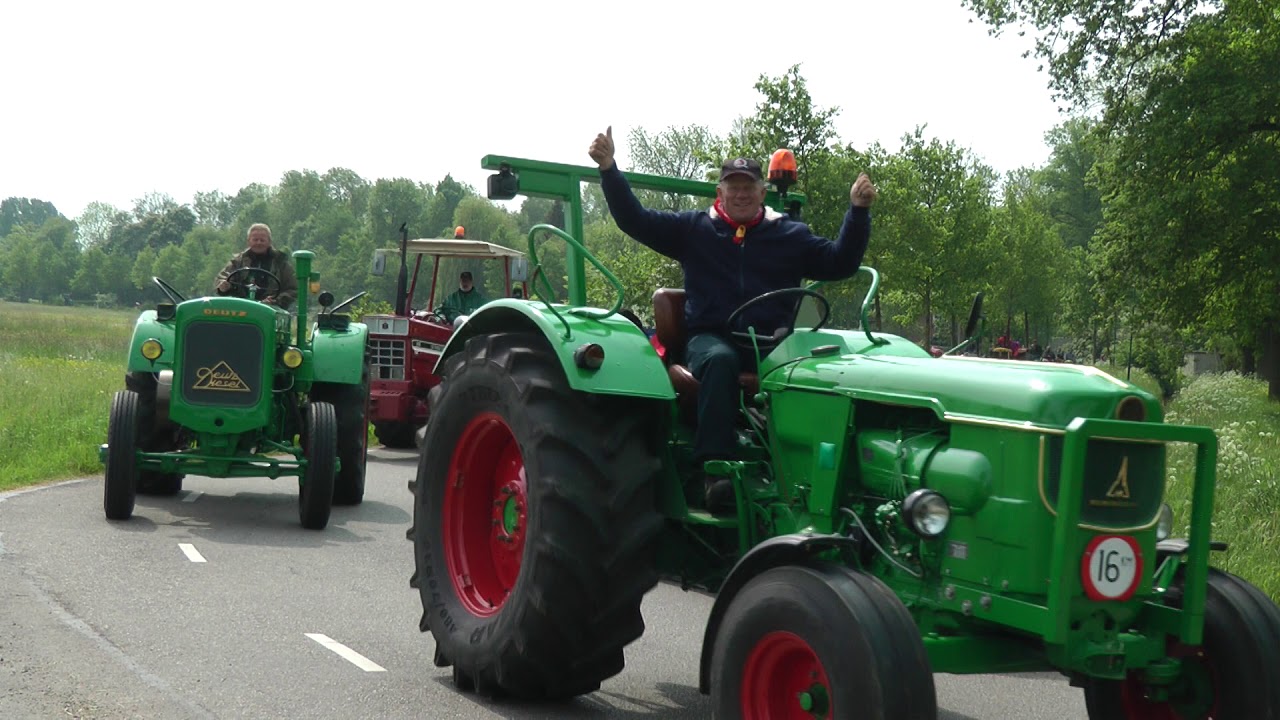 O.P.A oude trekkers oldtimer tractor toertocht tourtocht 2  Harmelen Hemelvaartsdag 10-05-2018