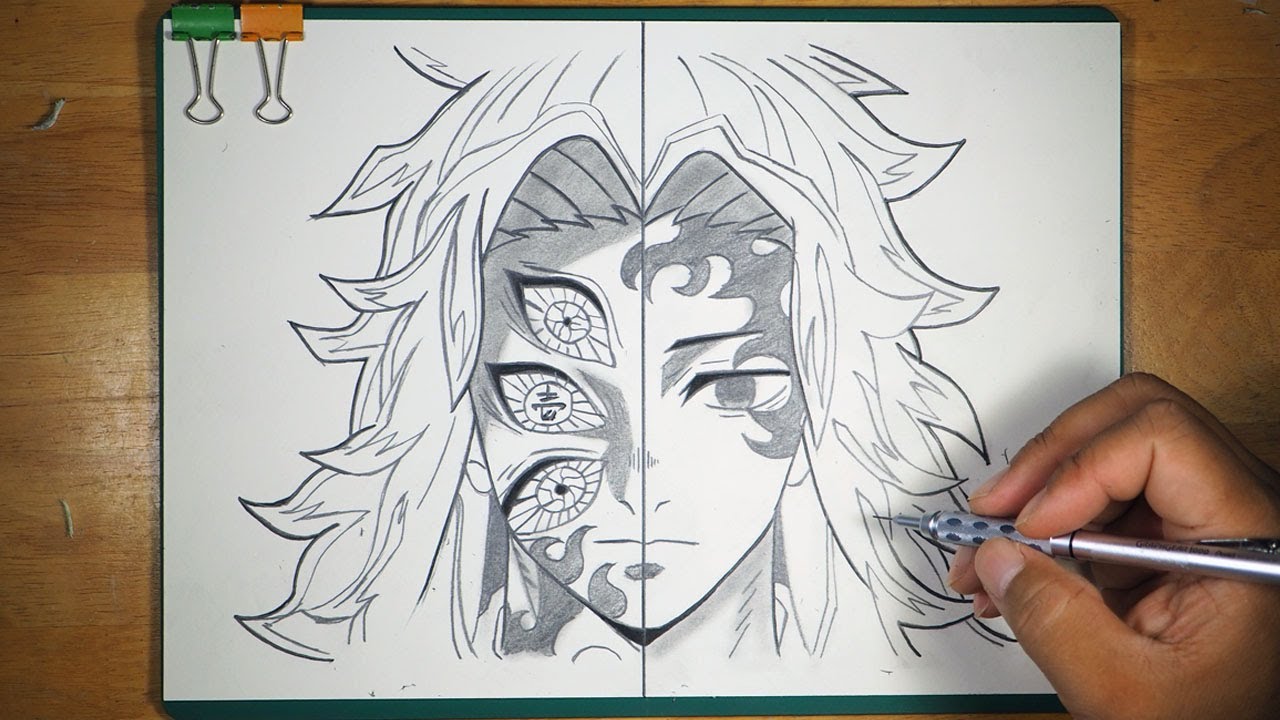 Anime Drawing | How to Draw Kokushibo vs Yoriichi | Demon Slayer