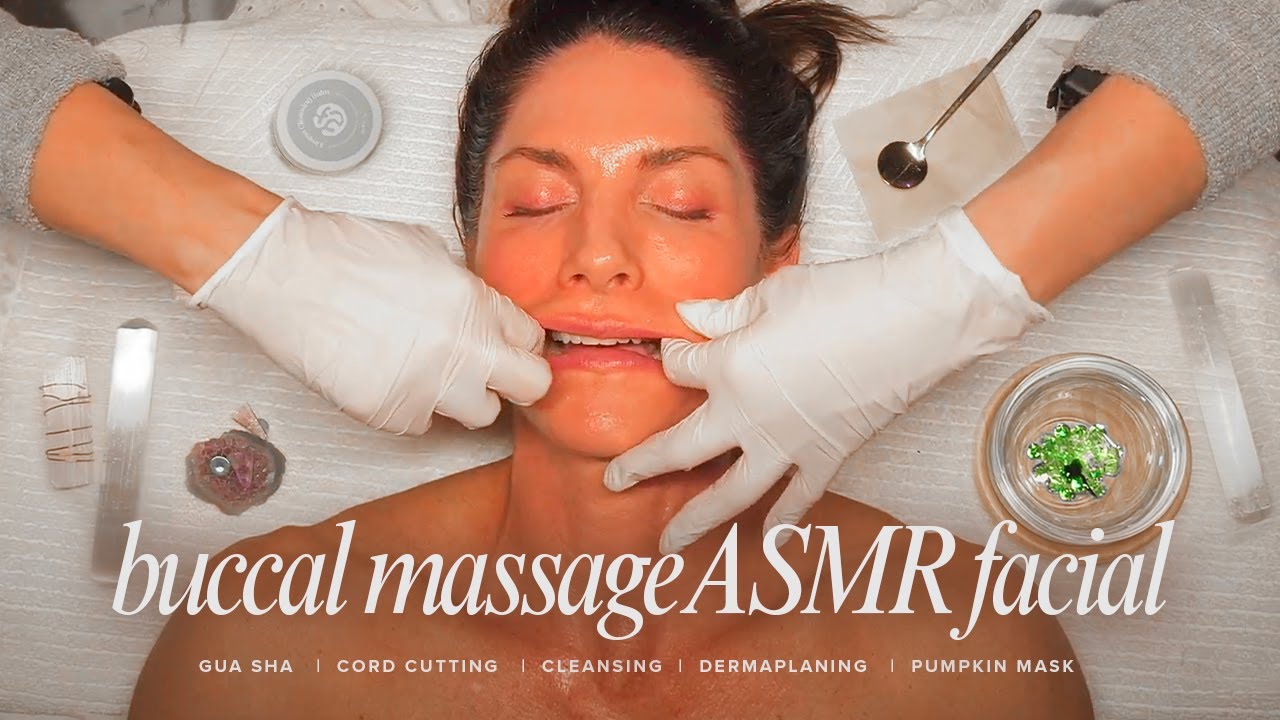 ASMR Facial | Cord Cutting | Skintracing | Herbal Steam | Dermaplaning
