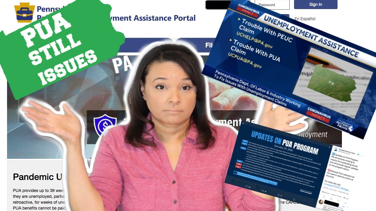 PUA Unemployment Federal Cares Act 2  Extension update in PA. Jan.29, 2021