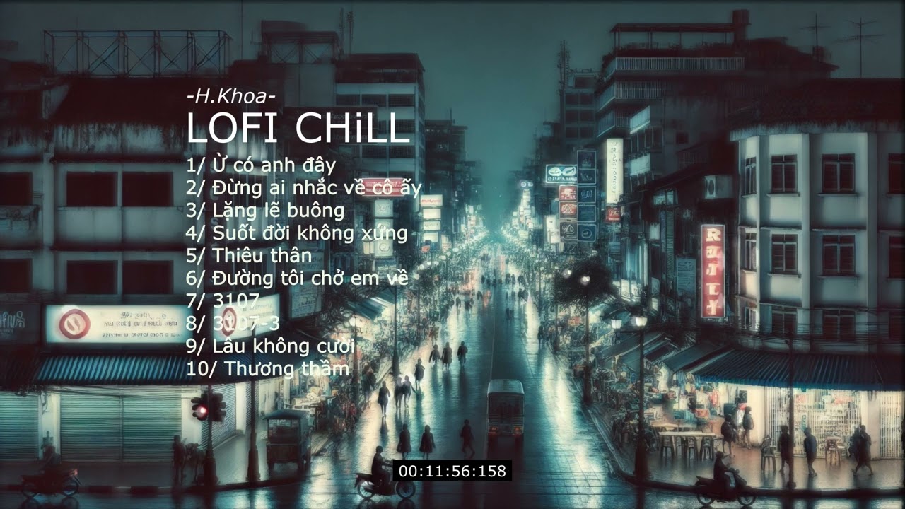 Ừ có anh đây, Đừng ai nhắc về cô ấy ... | Những Bản Nhạc Lofi H.Khoa#1