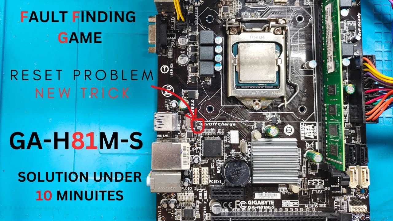 GA-H81M-S RESET PROBLEM SOLUTION | NEW TRICK | #gigabyte  #reset #ffg
