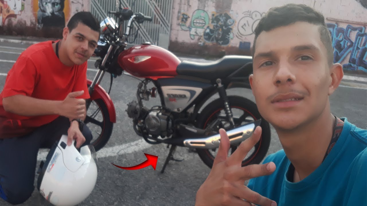 Pilotando SUPER DAFRA 50CC motor 4 tempos.