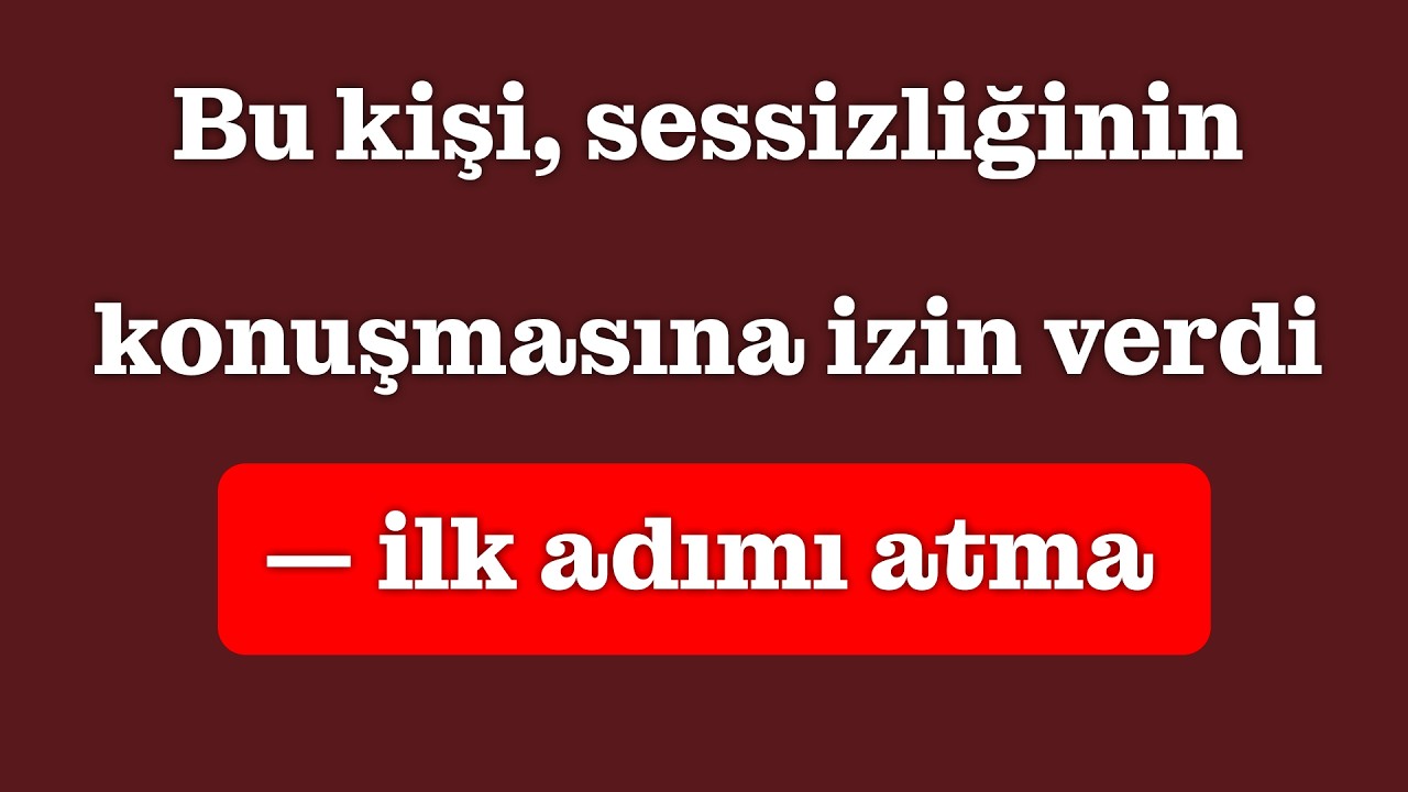 Bu kişi yeniden başlamanı istemiyor — ama değişim çoktan gerçekleşti