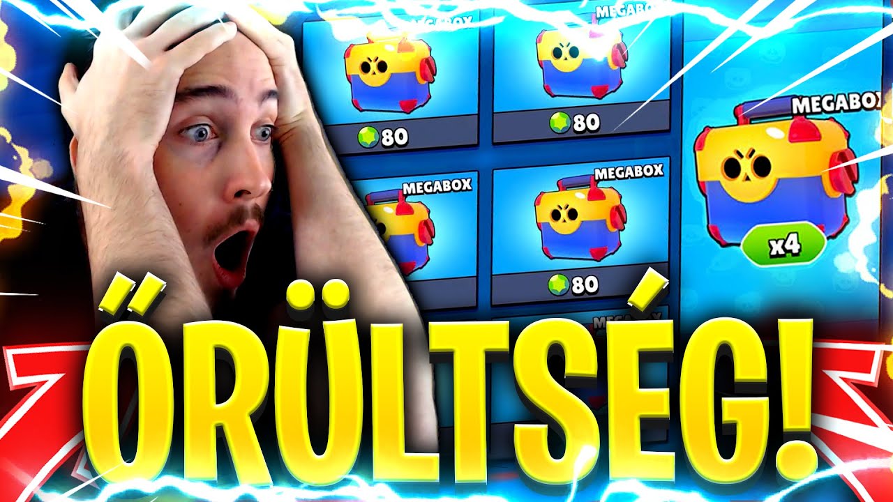 NAGY ŐRÜLTSÉGET CSINÁLTAM! SOK MEGA BOX LÁDANYITÁS! / Brawl Stars Ládanyitás Magyarul