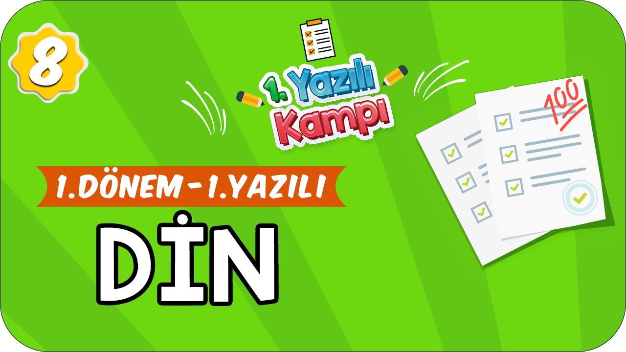8.Sınıf Din | 1.Dönem 1.Yazılıya Hazırlık