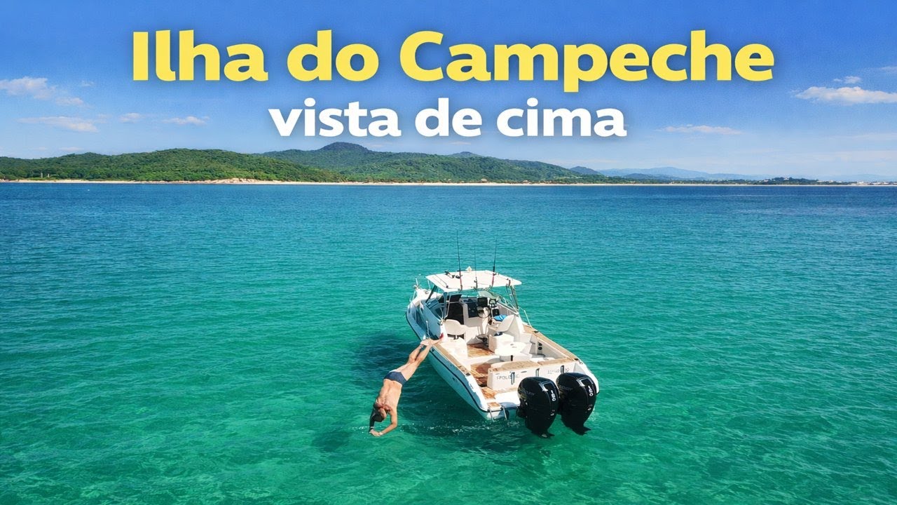 Mergulho na Ilha do Campeche - DJI Mavic 2 Pro - Fishing 23wa - mercury 150hp