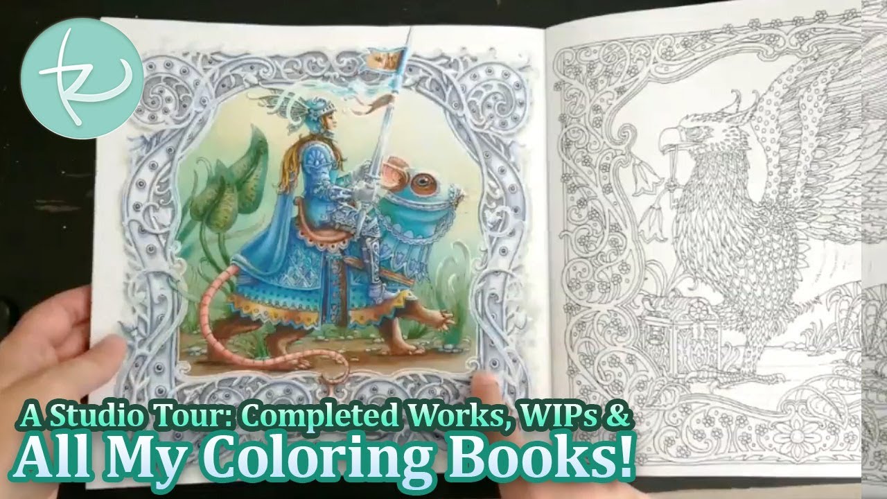 Live! Completed Works, WIPs, and my Coloring Book Collection!