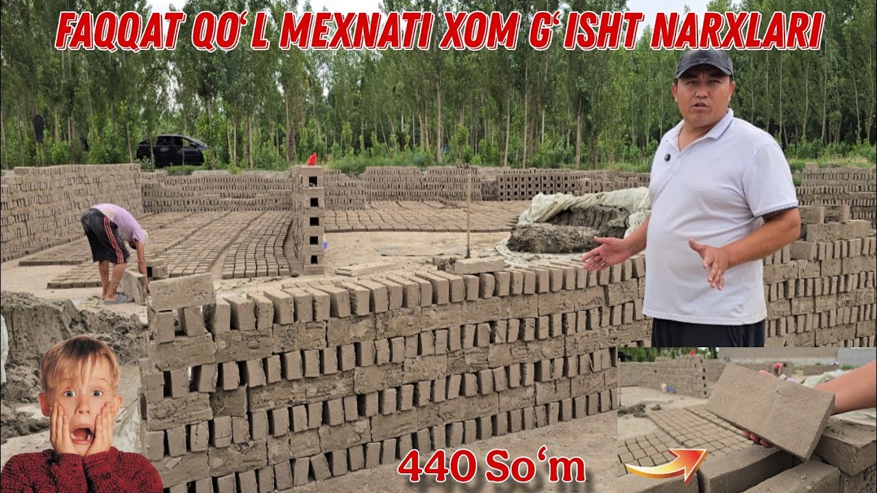 XOM GʻISHT NARXLARI HALOL MEXNAT Albatta Koring