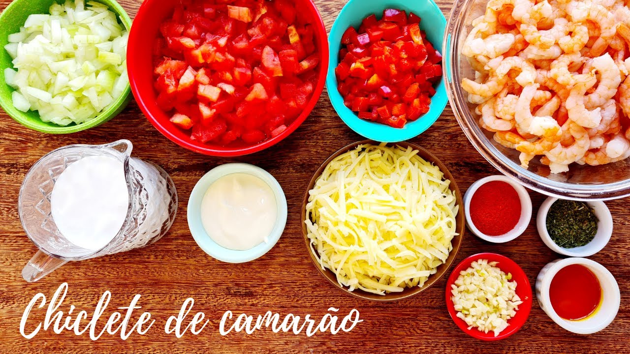 Chiclete de camarão uma receita deliciosa de Maceió