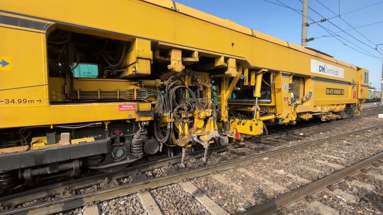 TCDD yol yapım makinesi Makas Buraj 