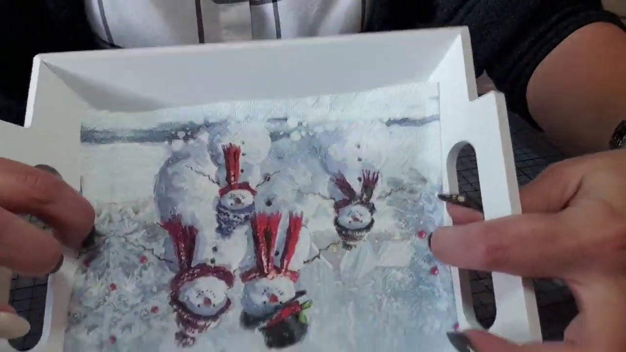DIY Décoration plateaux avec serviettes en papier 😉