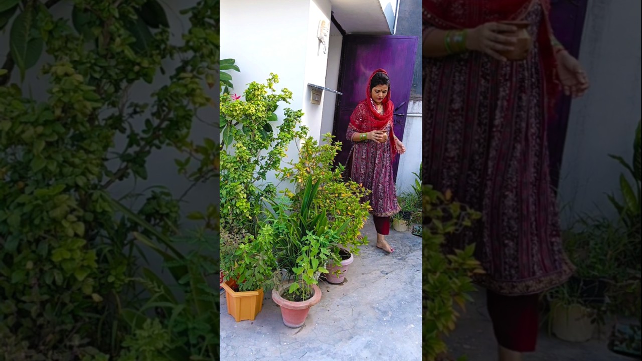 Daily morning puja routine 🌺 #housewife