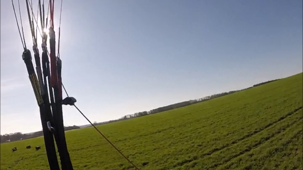 paramoteur survole de sanglier