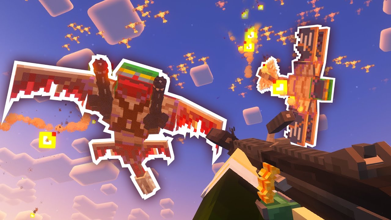 Giant Warplane Boss with Miniguns! | Just Enough Guns