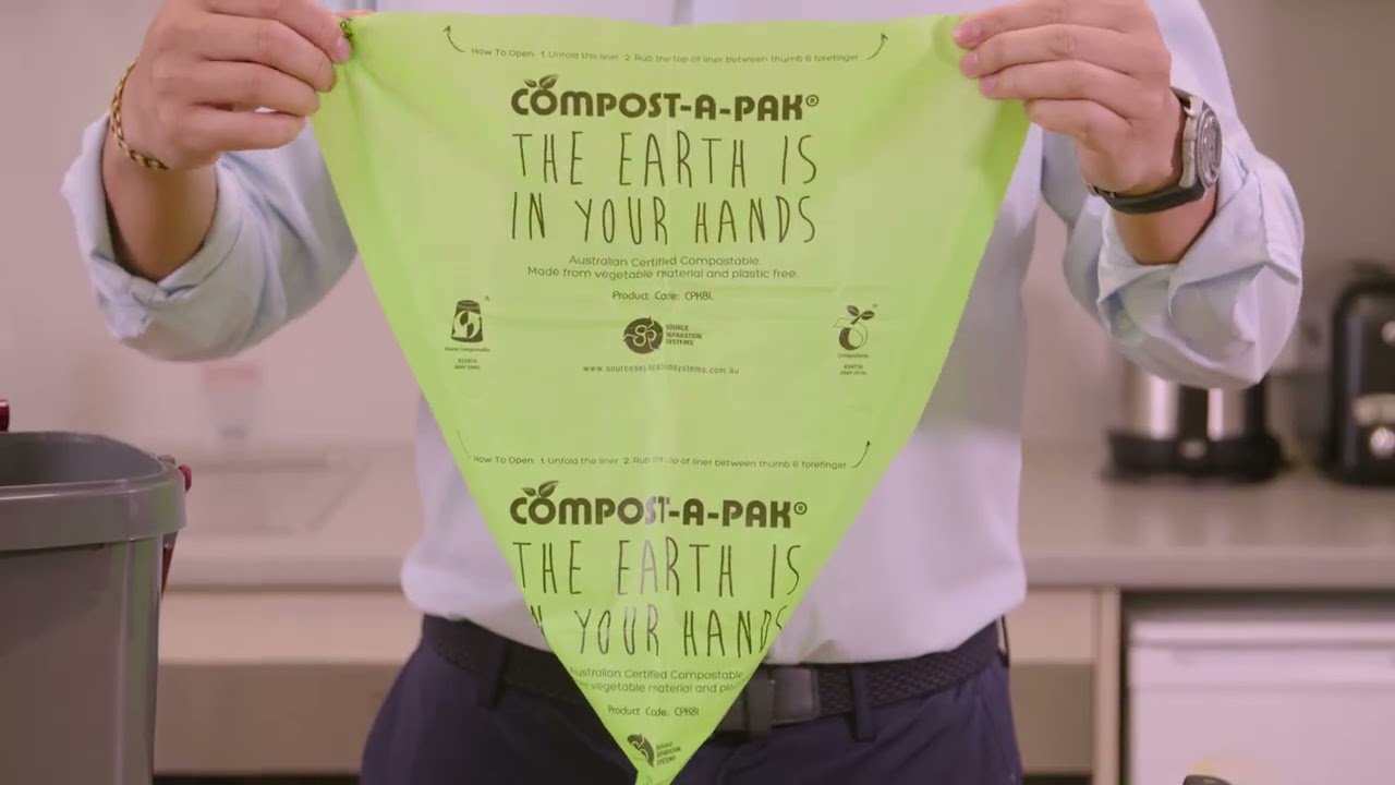 How to Open Your Compostable Kitchen Caddy Liners - Lane Cove Council's Food Waste Service