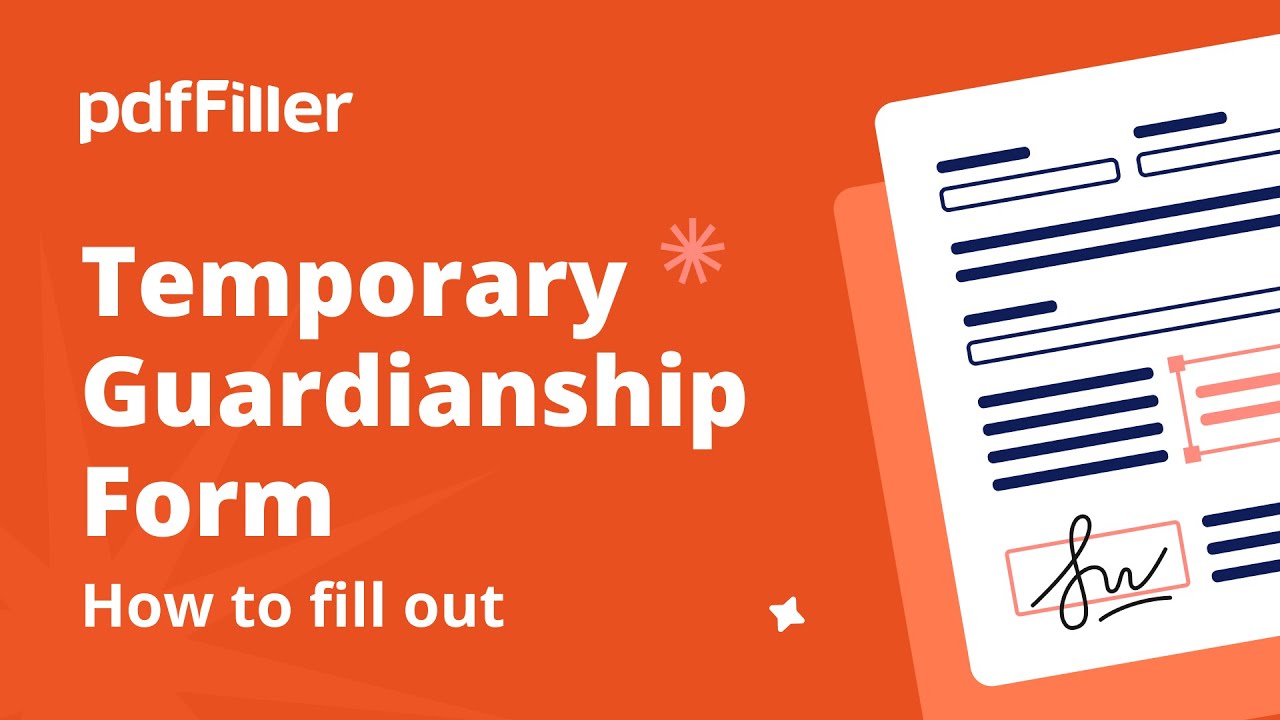 Streamline Your Temporary Guardianship Process with pdfFiller