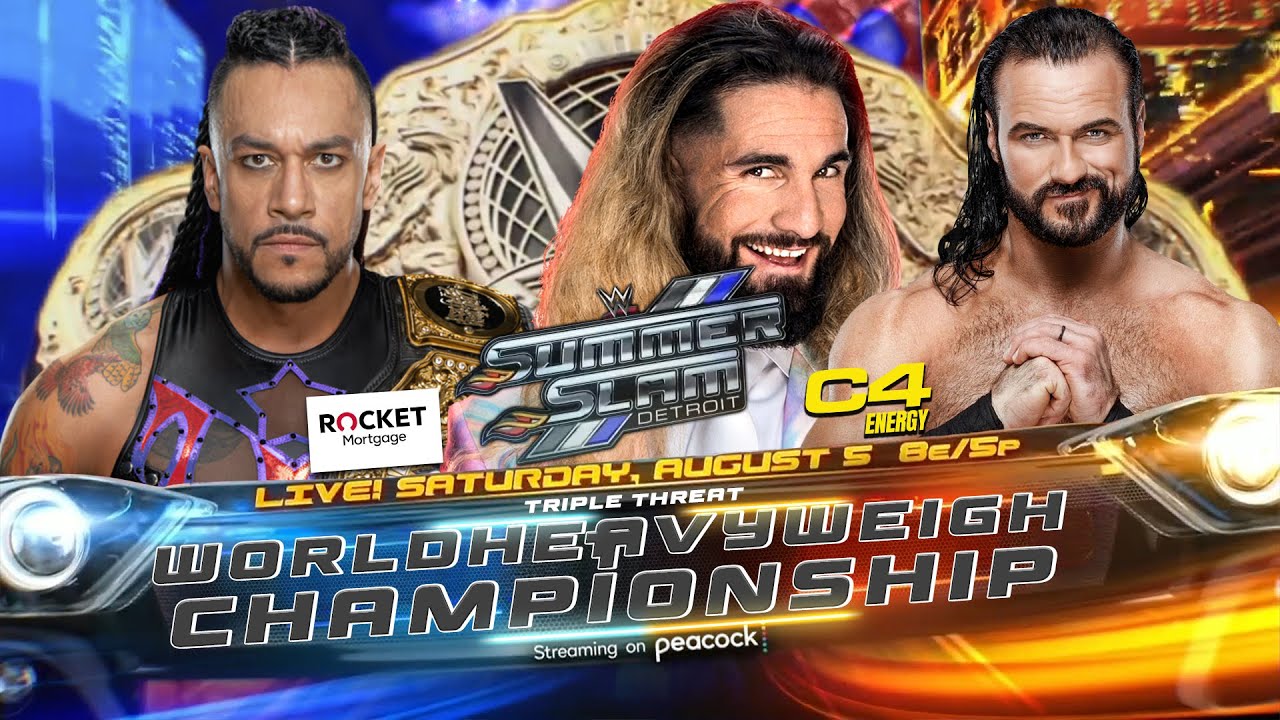 WWE 2K24 : Damien Priest Vs Seth Freakin' Rollins Vs Drew Mclntyre | World Heavyweight Championship
