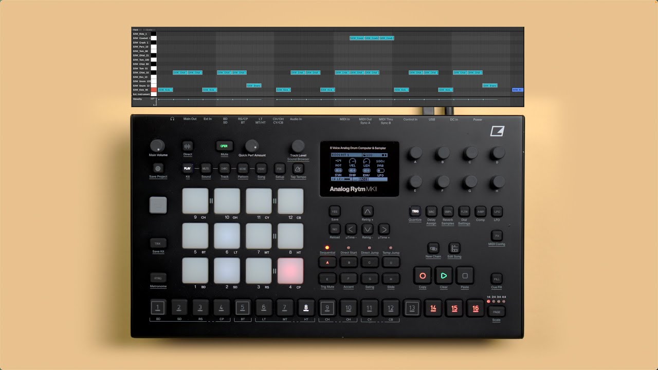 How to Sequence Ableton Live with Analog Rytm (Tutorial)