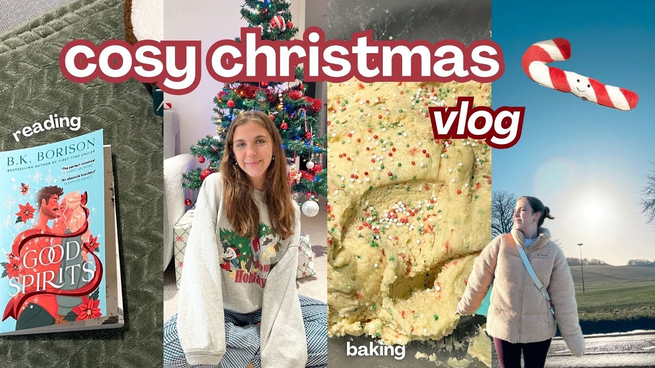 a slow cosy christmassy day 🎄✨ baking, reading, winter walks and more
