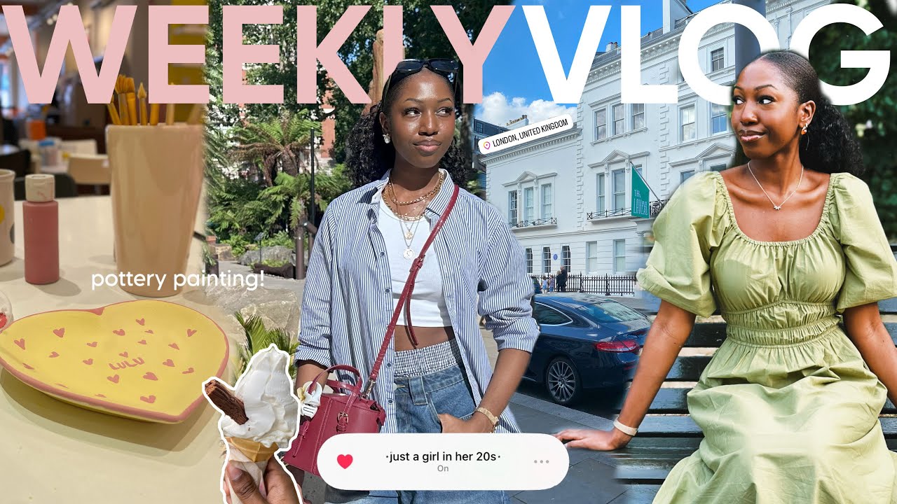 WEEKLY VLOG | just a girl in her 20s, solo date, busy summer days in london, romanticising my life