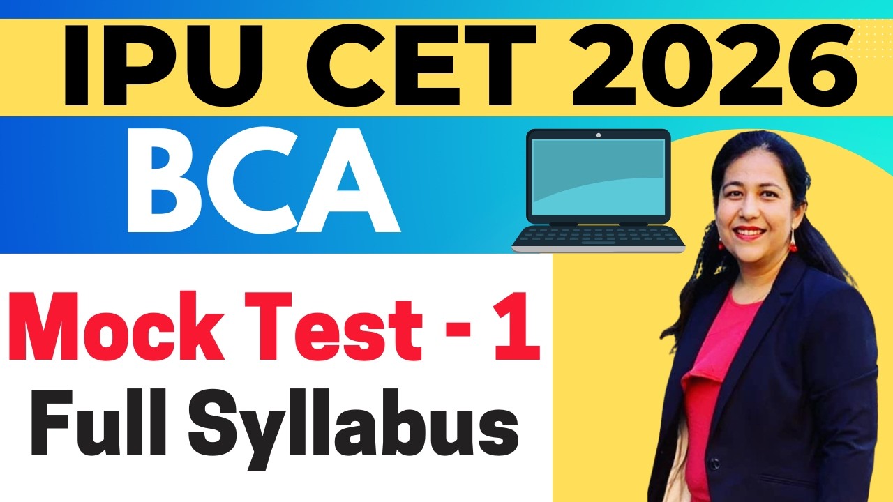 Mock Test -1 | IPU BCA CET 2026 | BCA Entrance Examination | Guaranteed Admission in Top IPU College