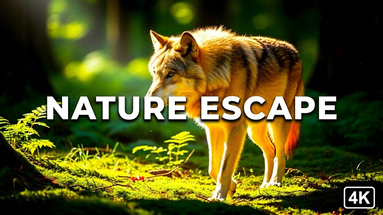Peaceful Nature Escape 🌿 | Relaxing  Animals, Birds & Butterfly | 4K Scenic Ambience