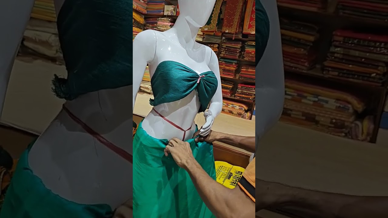 how to wear sari on dummy #fancy #sari #howtowearsari