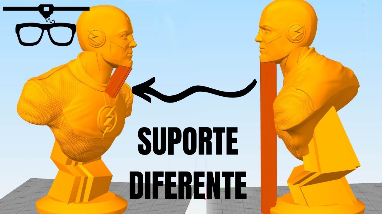 Suporte para impressão 3D de um jeito diferente