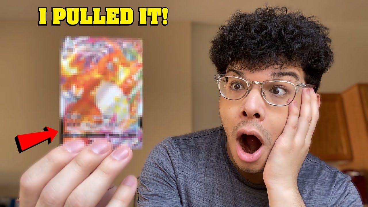 I JUST PULLED THE RAREST CHARIZARD VMAX POKEMON CARD FROM DARKNESS ABLAZE!