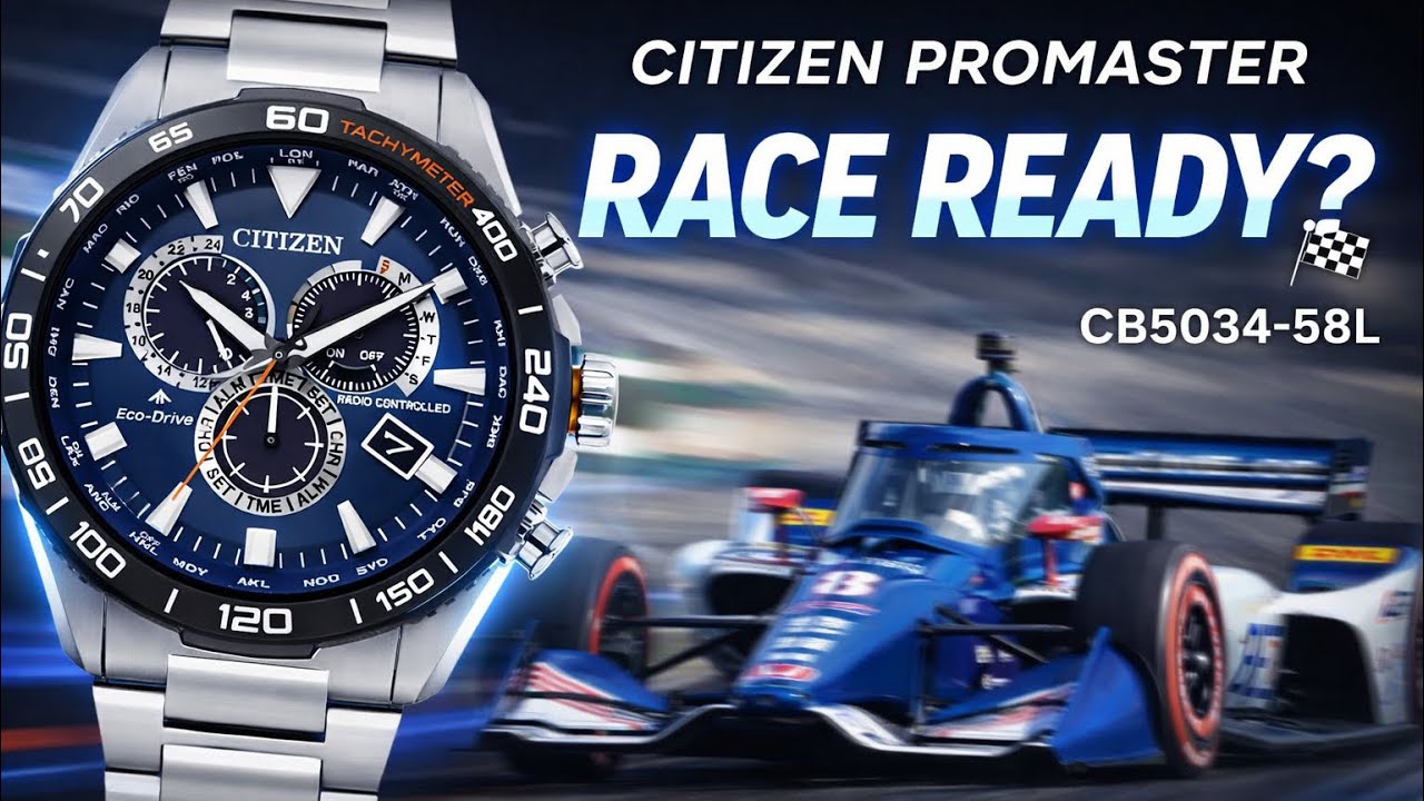 Quick look at the Citizen Promaster Motorsports Eco-Drive, Radio Controlled