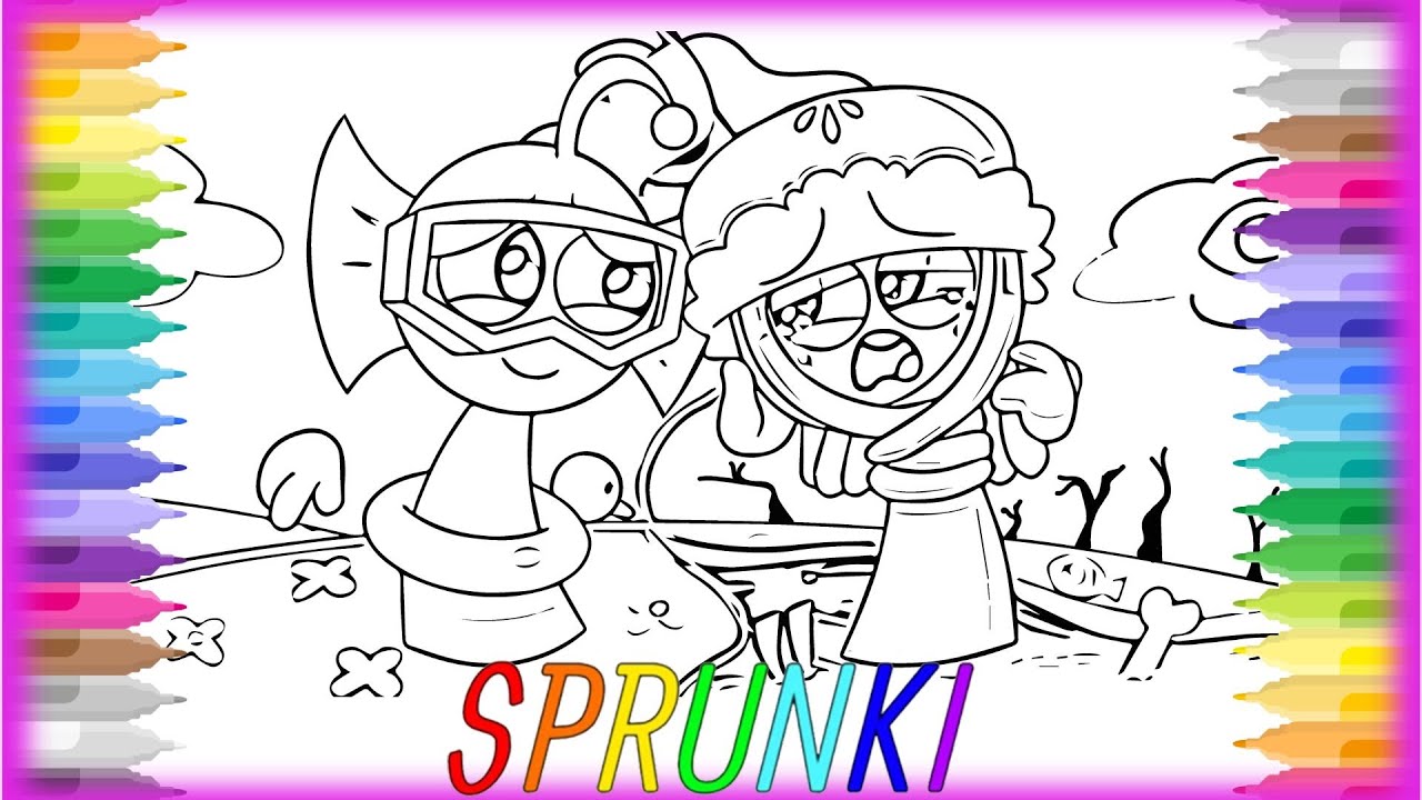 Incredibox Sprunki - AURELIA IS NOT A MONSTER! Coloring Pages / How to Color Incredibox Sprunki?