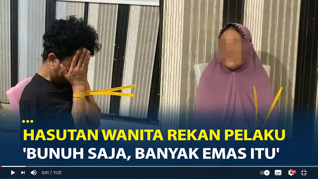 Kronologi Wanita Dibunuh Pakai Cobek, Pelaku Dihasut Rekan Wanita 'Bunuh Saja, Banyak Emas Itu'
