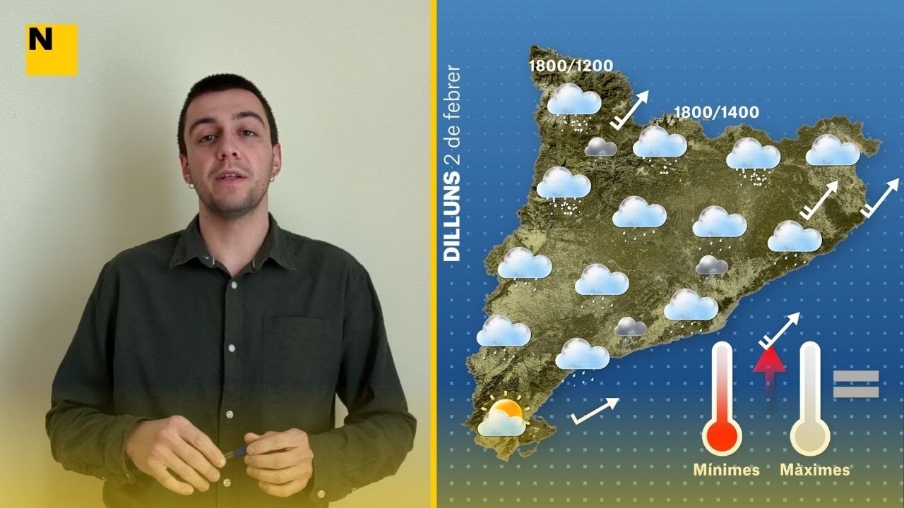 EL TEMPS | Canvi radical de temps a Catalunya per un front actiu amb ruixats intensos i nevades