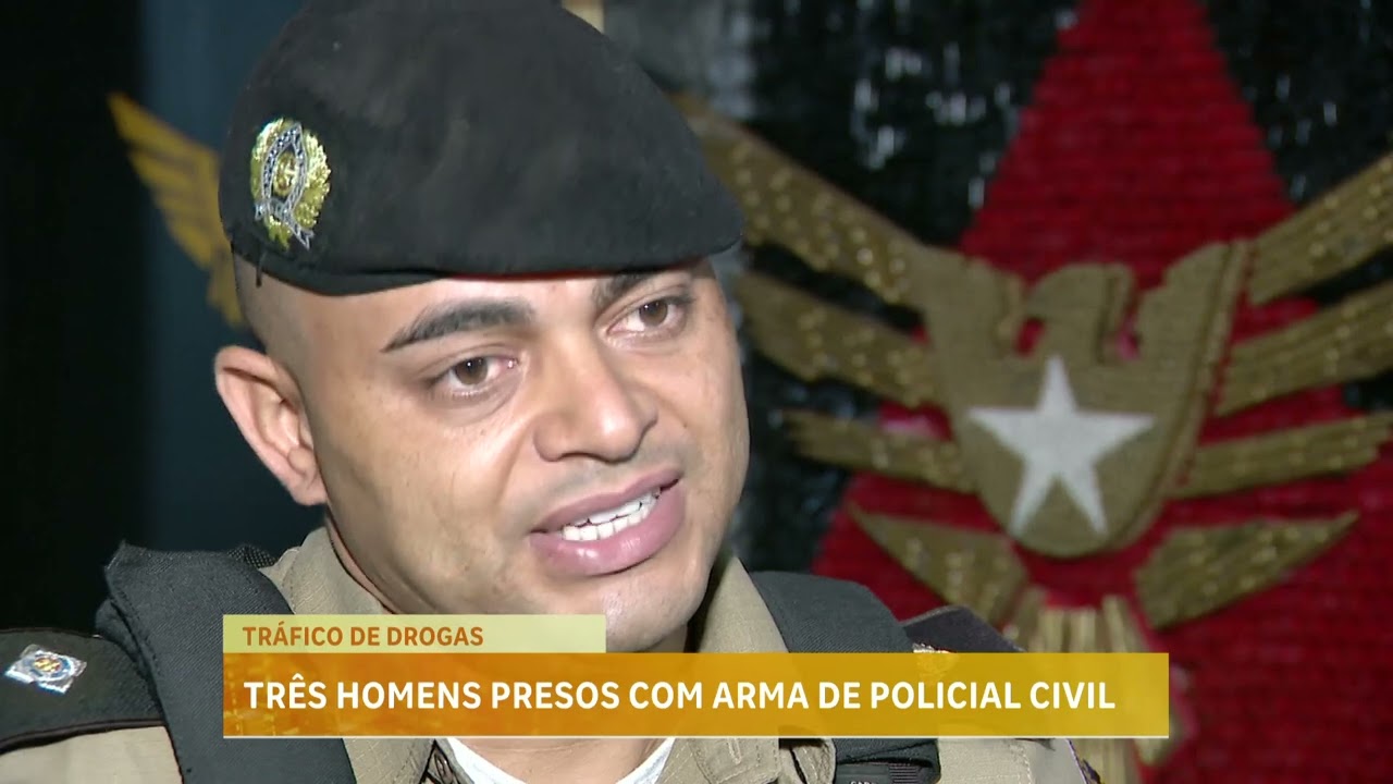PM prende três suspeitos de tráfico e apreende arma furtada de policial na Vila Sumaré, em BH