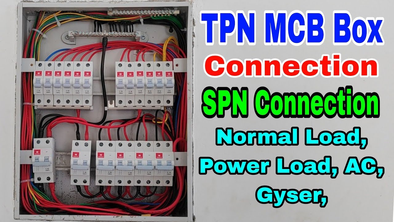 TPN MCB Box connection to SPN Circuit Line ।। MCB Box connection ।। MCB Board