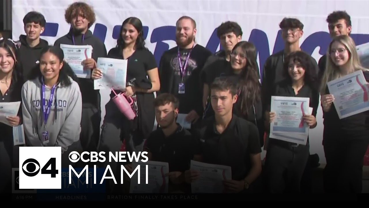 Hundreds of Miami-Dade students cast their first ballots ahead of 2024 election