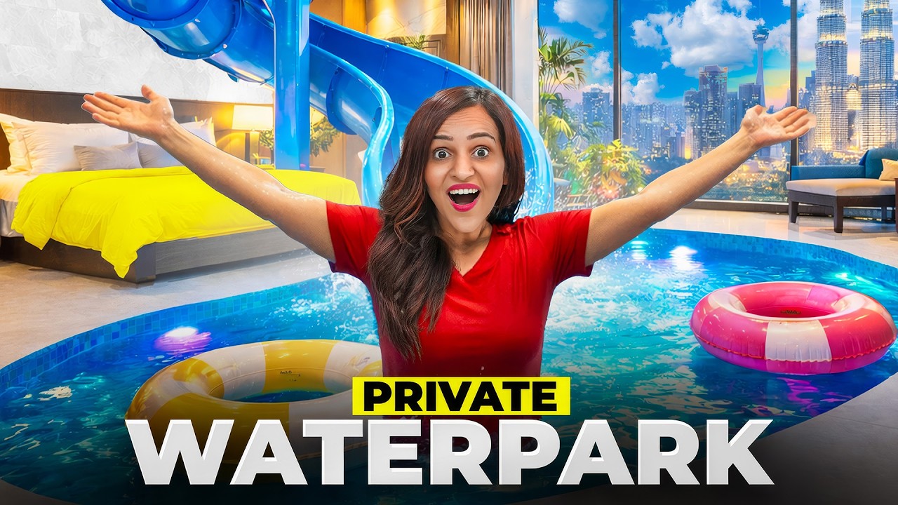 Scariest SLIDES Challenge (This ROOM has a WATERPARK)😱