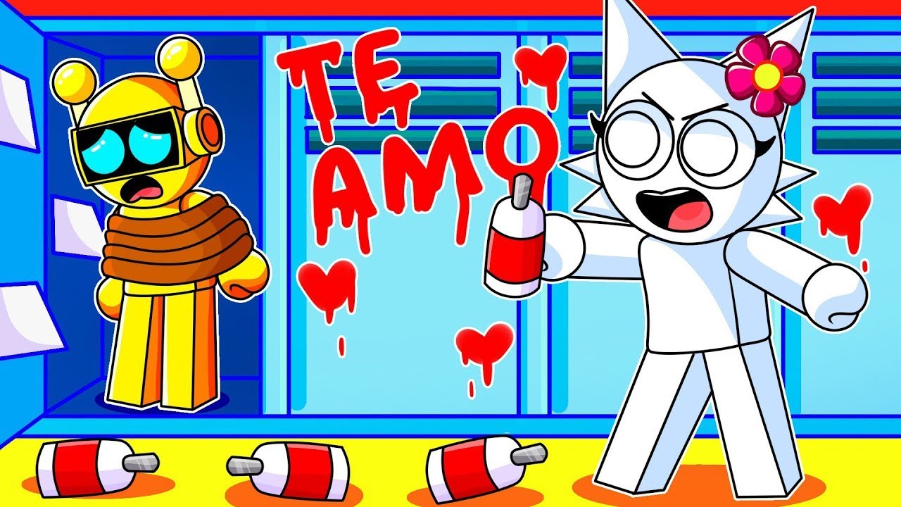 WENDA la CHICA BULLYING se ENAMORA de GARNOLD en ROBLOX! (sprunki)