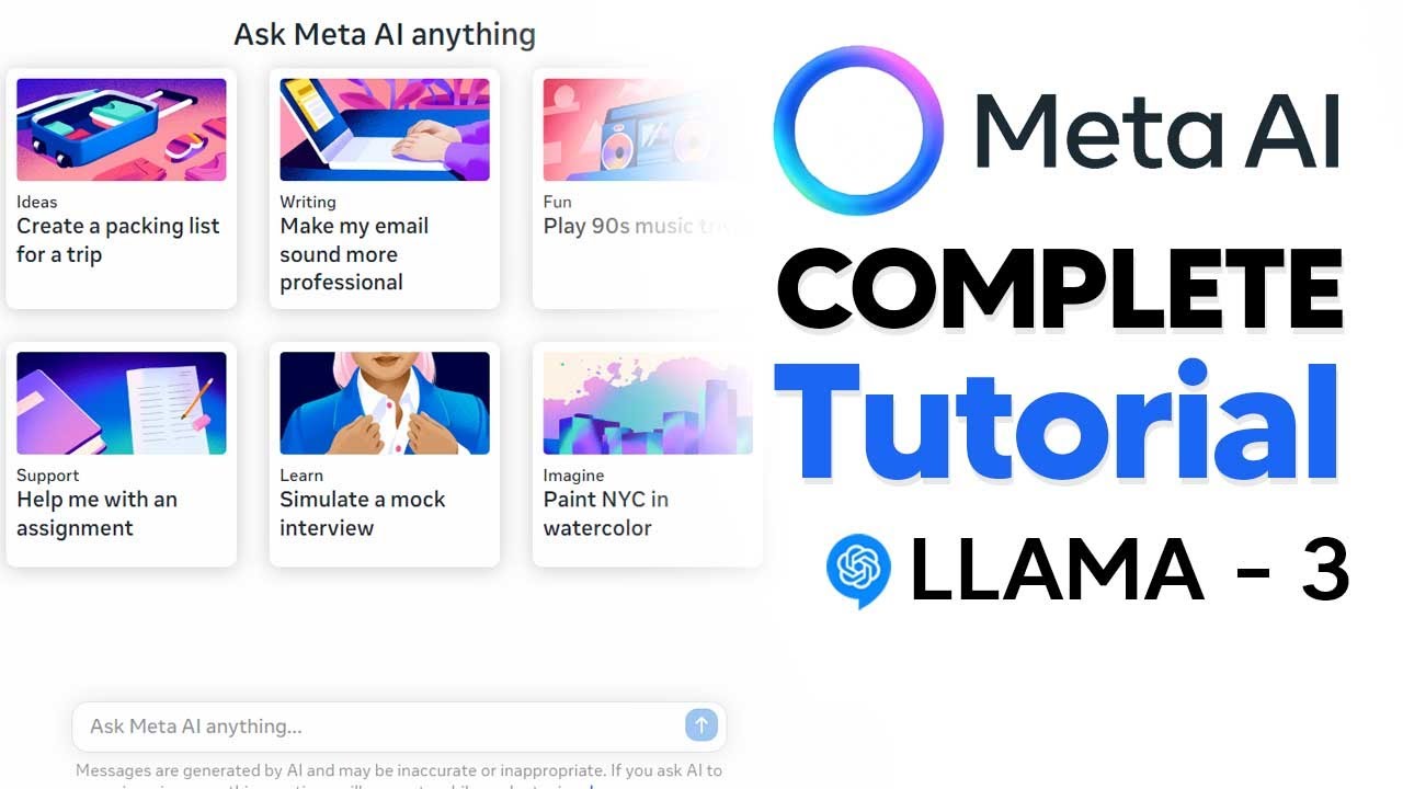 Как использовать META AI (полное руководство) Руководство для начинающих (руководство LLAMA 3)