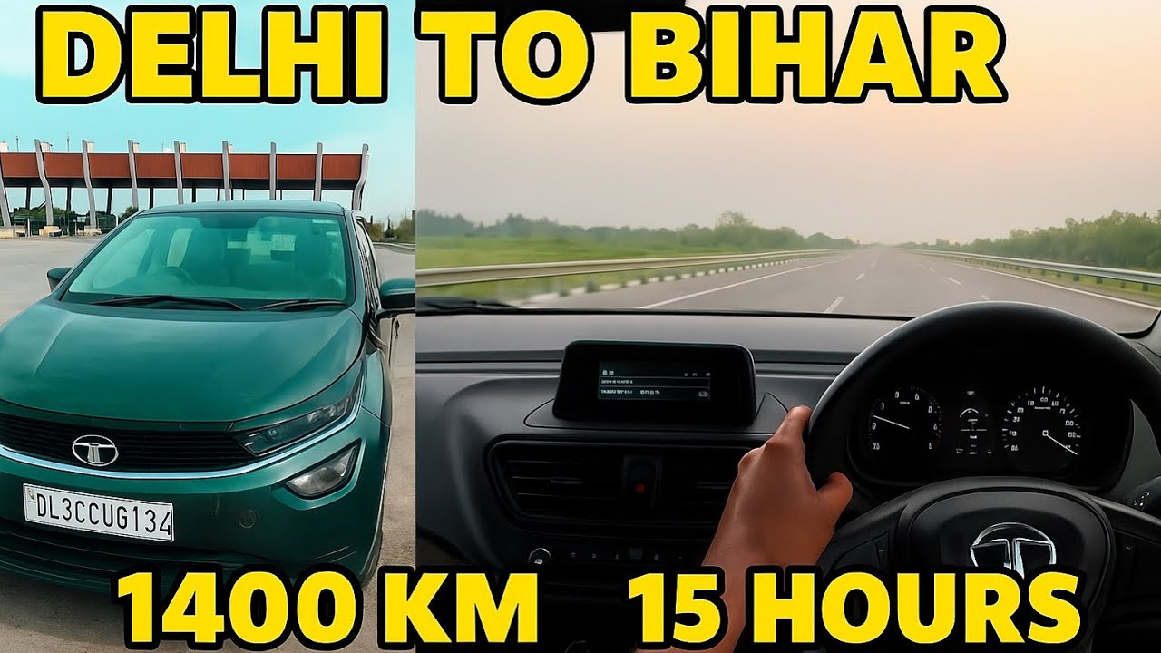 Non Stop 🛑 Drive 🚗Delhi to Bihar | 1400KM Journey in One Day!