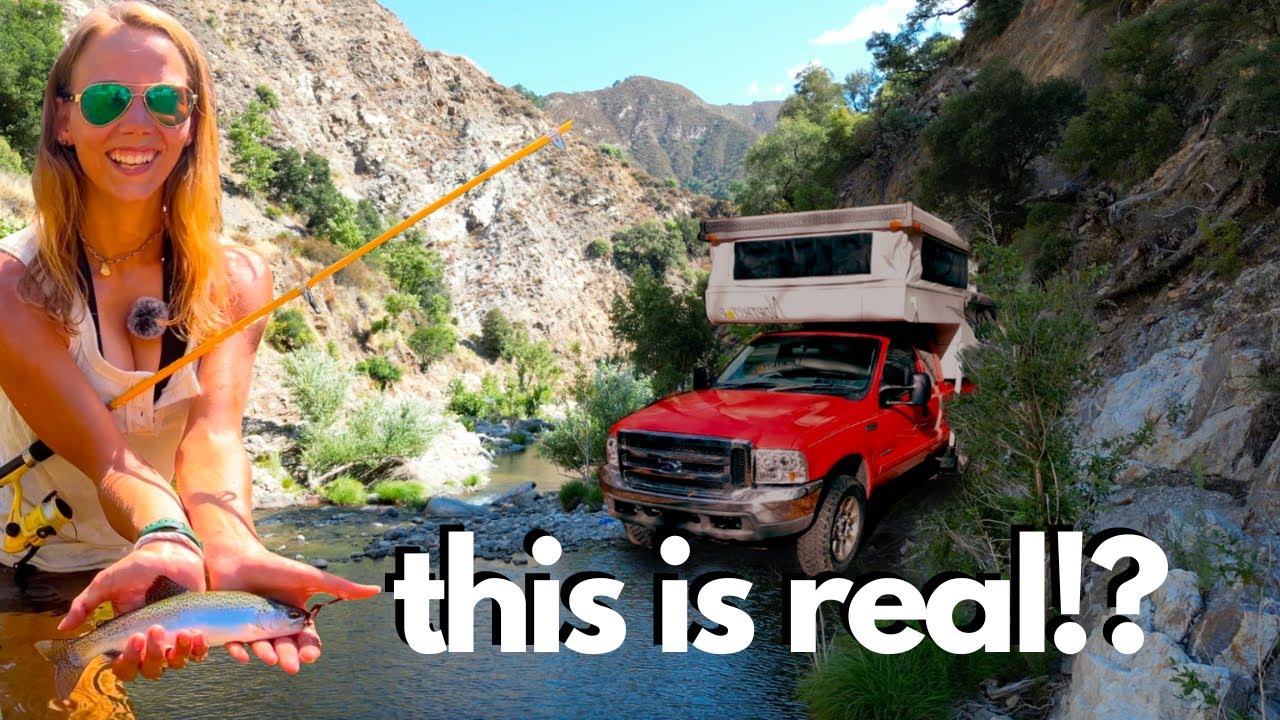 4x4 Truck Camper Life - Rainbow Trout Fishing | Full Time RV