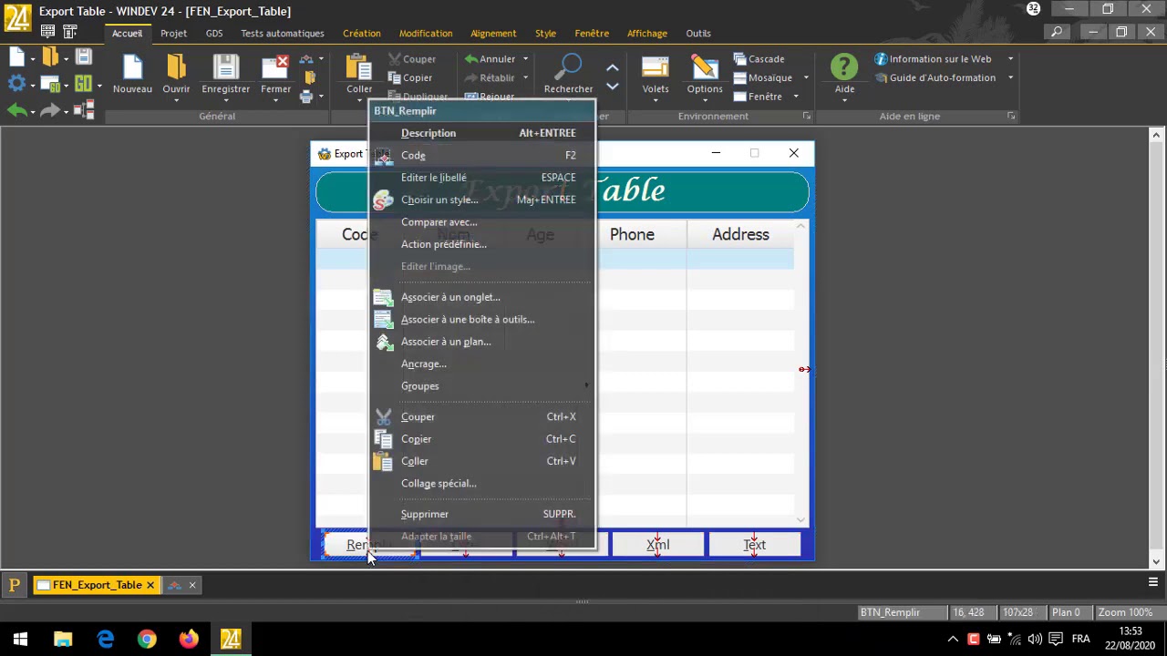 Export Table Via WinDev | Excel , Word , Xml , Text | Source Code