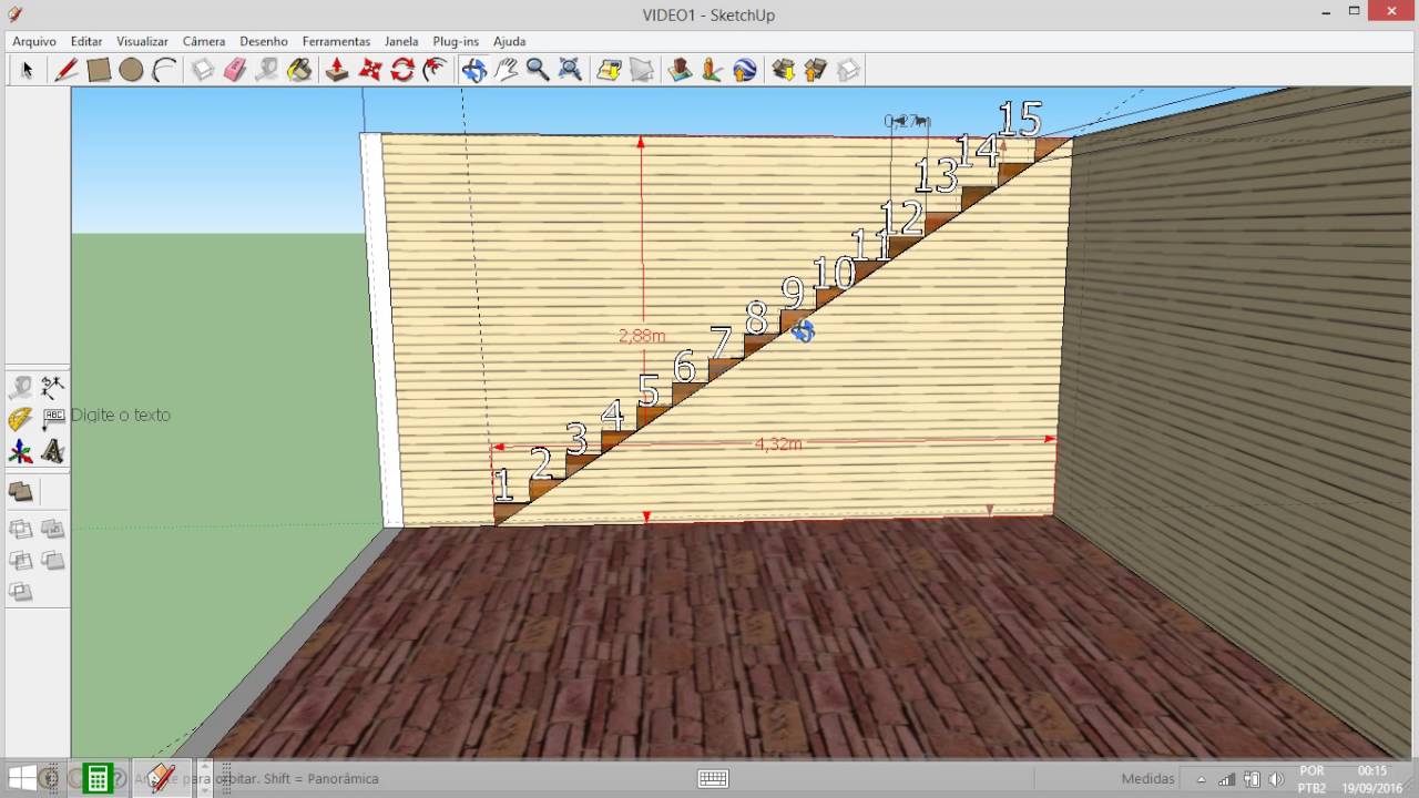 Cálculo DE ESCADA FÁCIL  USANDO A FÓRMULA  DE BLONDEL 2E+1P